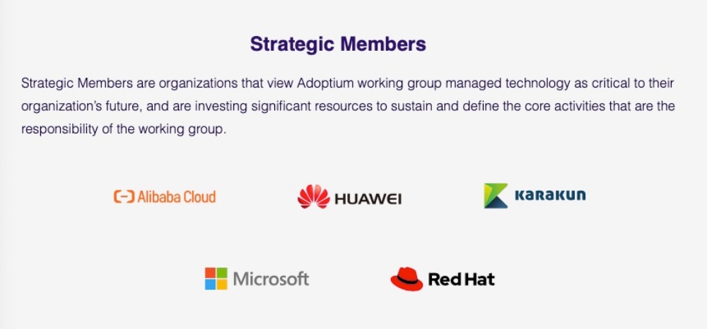 Strategic Members der Eclipse Adoptium Working Group